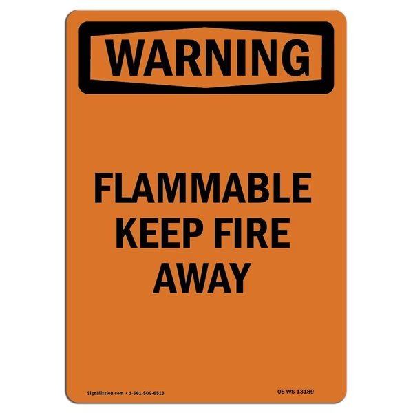 Safety Sign, OSHA WARNING, 5